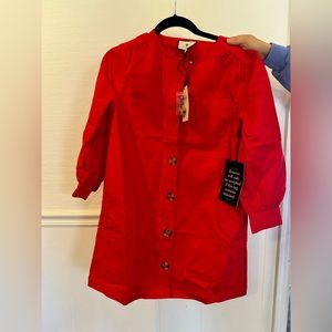 Tuckernuck Apple Red Blake Dress, Size: XS, Color: Apple Red